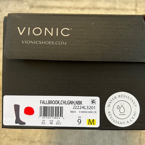 Vionic Women’s Fallbrook Water Resistant Knee High Boots - Picture 10 of 12